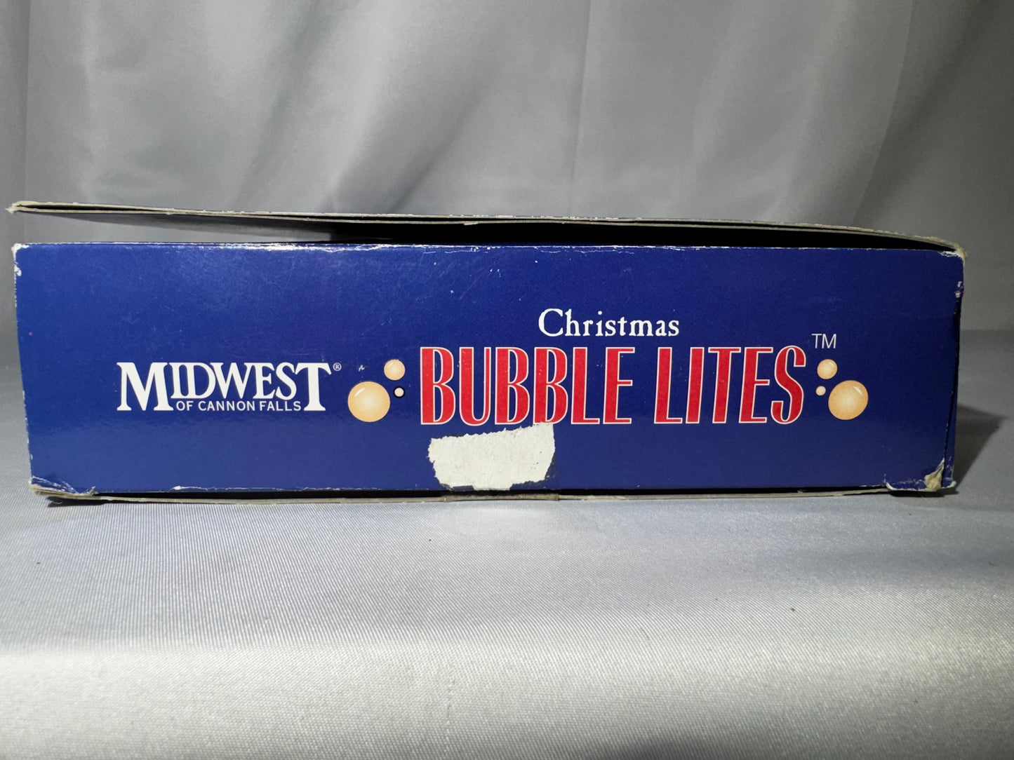 Vintage Midwest of Cannon Falls Christmas Bubble Lites Set of 7 Indoor Lights w/ Box