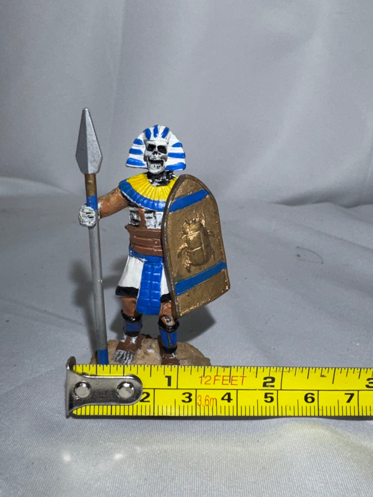 LEMAX Spooky Town Spearman #82486 – Retired Egyptian Skeleton Figurine – 2008