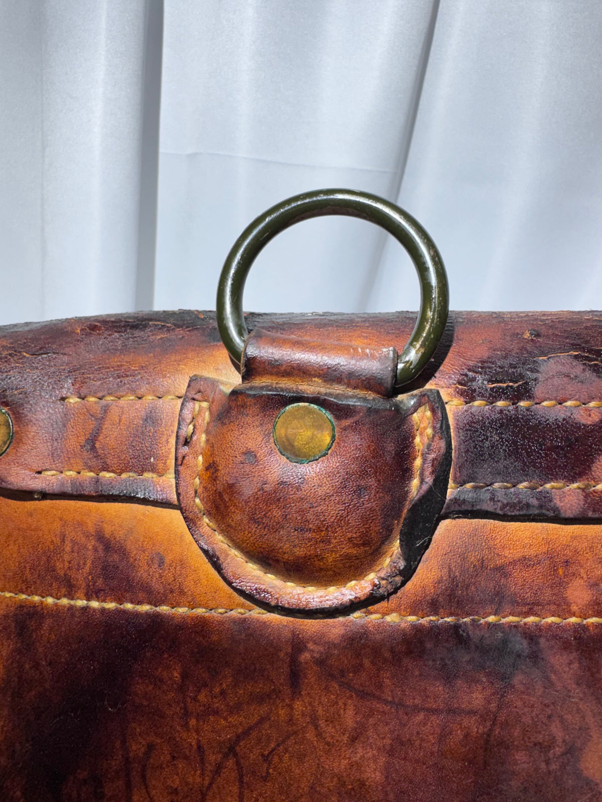 Vintage WWII-Era U.S. Mail Leather Postal Carrier / Messenger Bag – Heavy-Duty Leather – Bona Allen