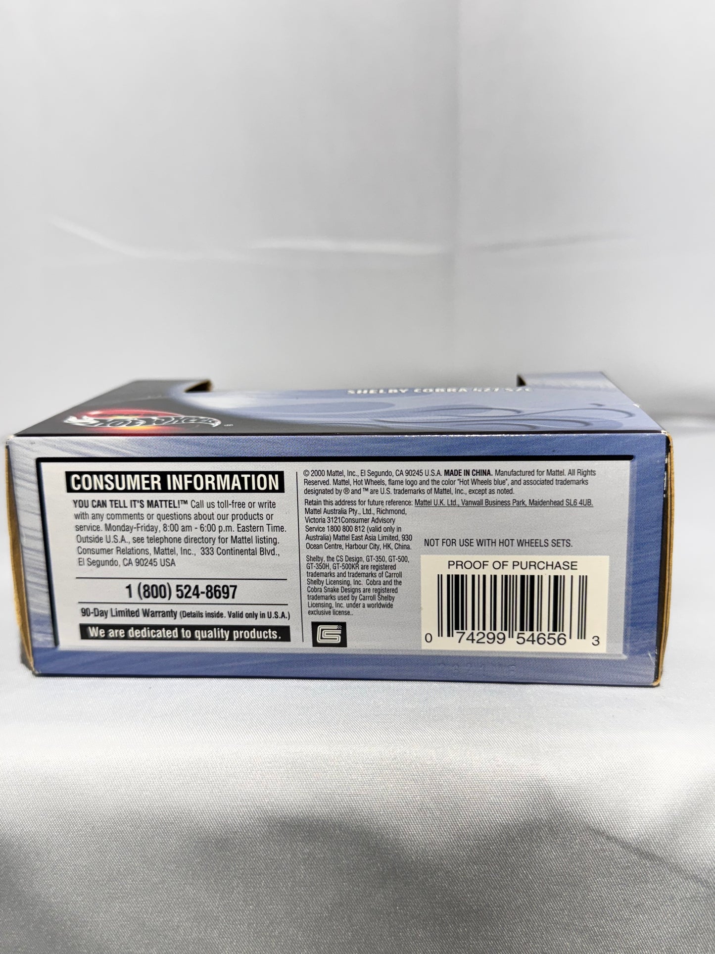 Hot Wheels Shelby Cobra 427 S/C – Limited Edition Diecast (2000 Mattel)