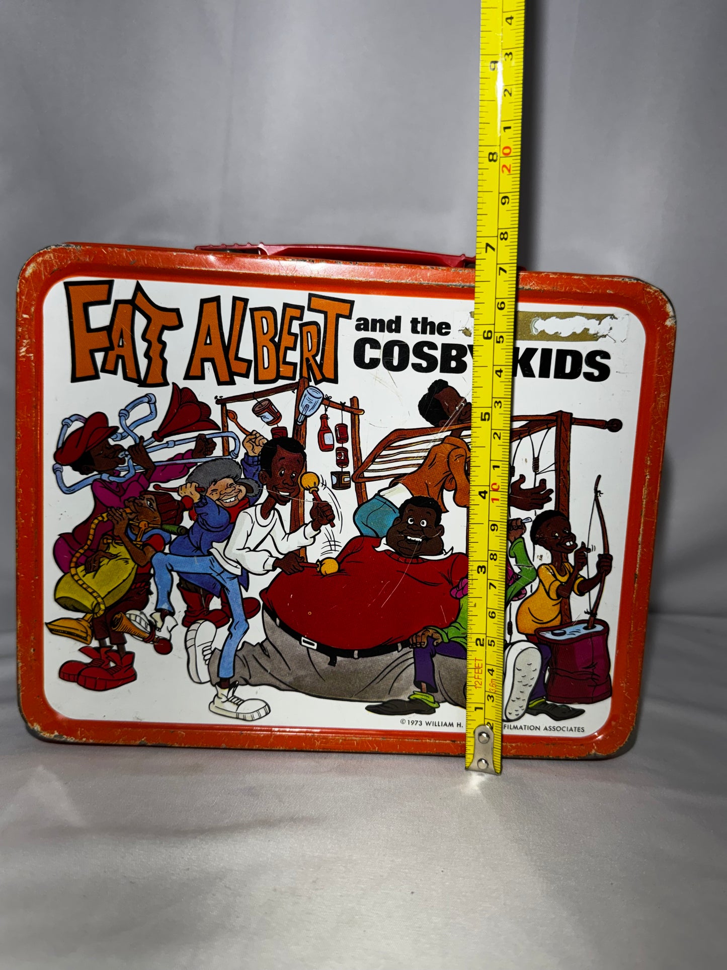 Vintage 1973 Fat Albert and the Cosby Kids Metal Lunch Box w/ Original Thermos