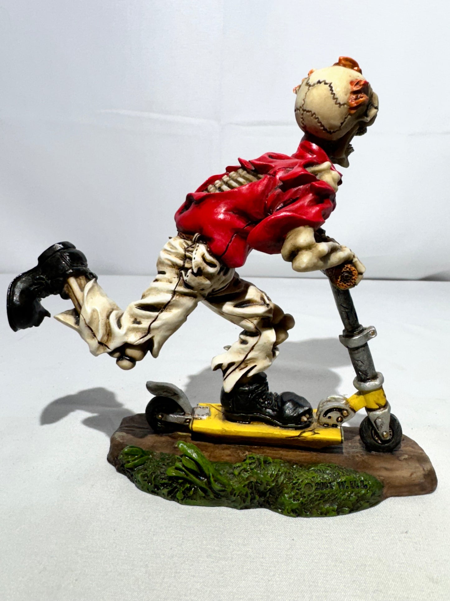 Summit Collection Skeleton on Scooter Figurine – Gothic Punk Decor