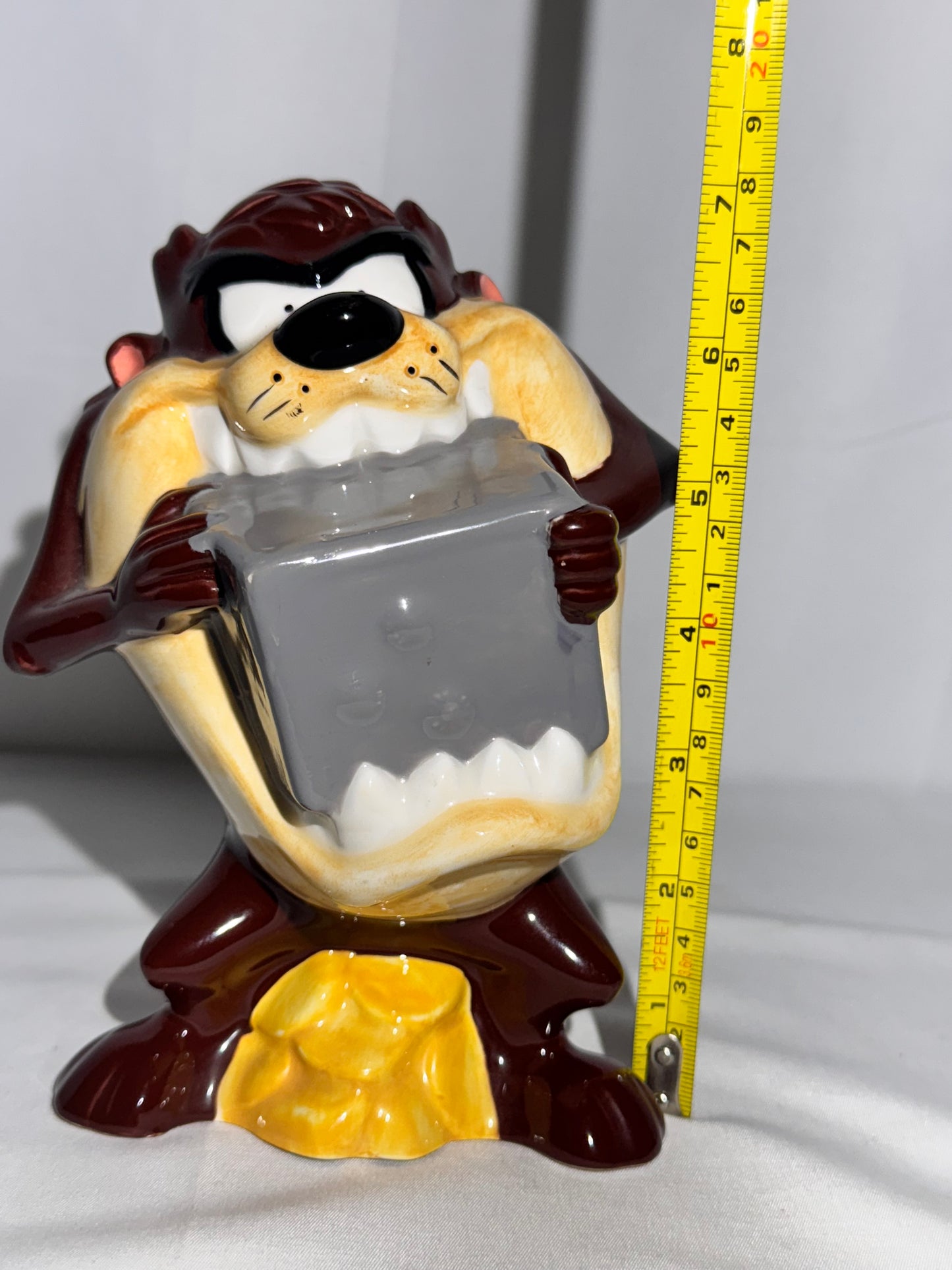 1996 Taz Ceramic Piggy Bank – Tropical Diffusion – Warner Bros Looney Tunes