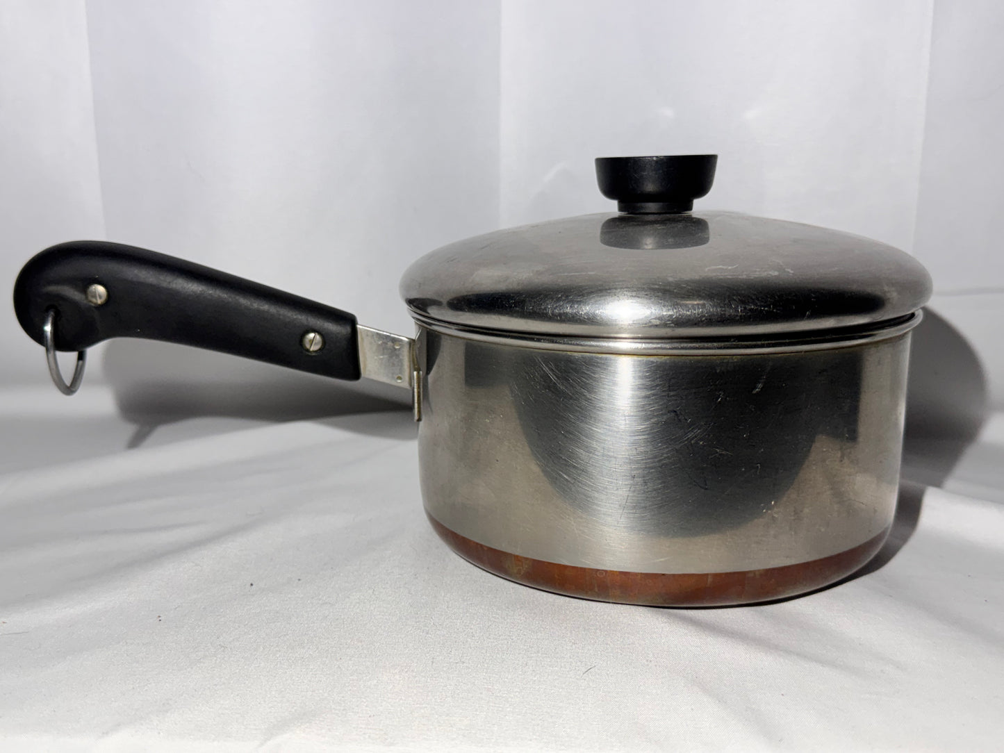 Vintage Revere Ware Copper Bottom Cookware Set – 10 Pieces w/ Lids | Bakelite Handles