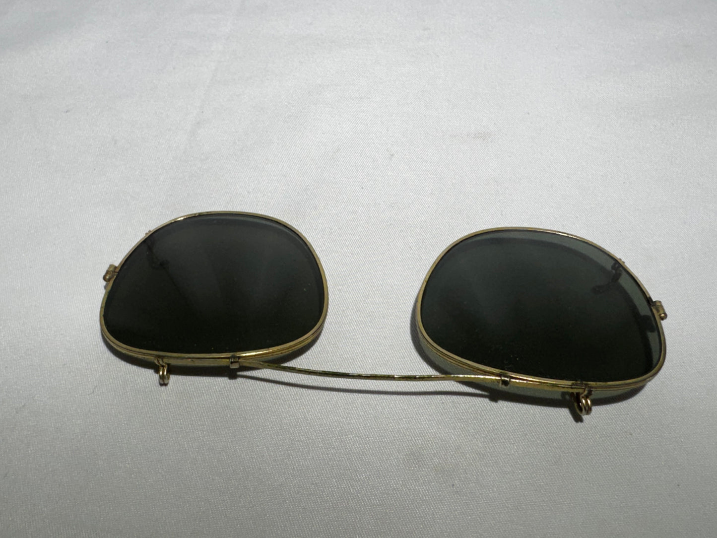 Vintage Bausch & Lomb Ray-Ban Clip-On Sunglasses with Original Ray-Lite Case – Made in USA