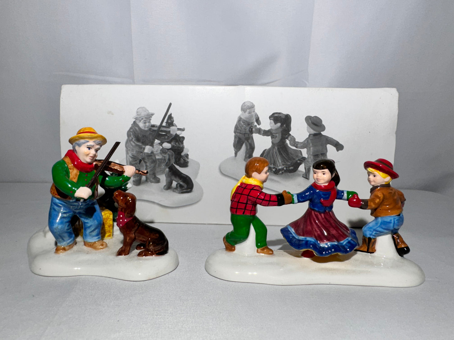 Dept.56 “At the barn dance, It’s Allemande Left” Snow village accessories