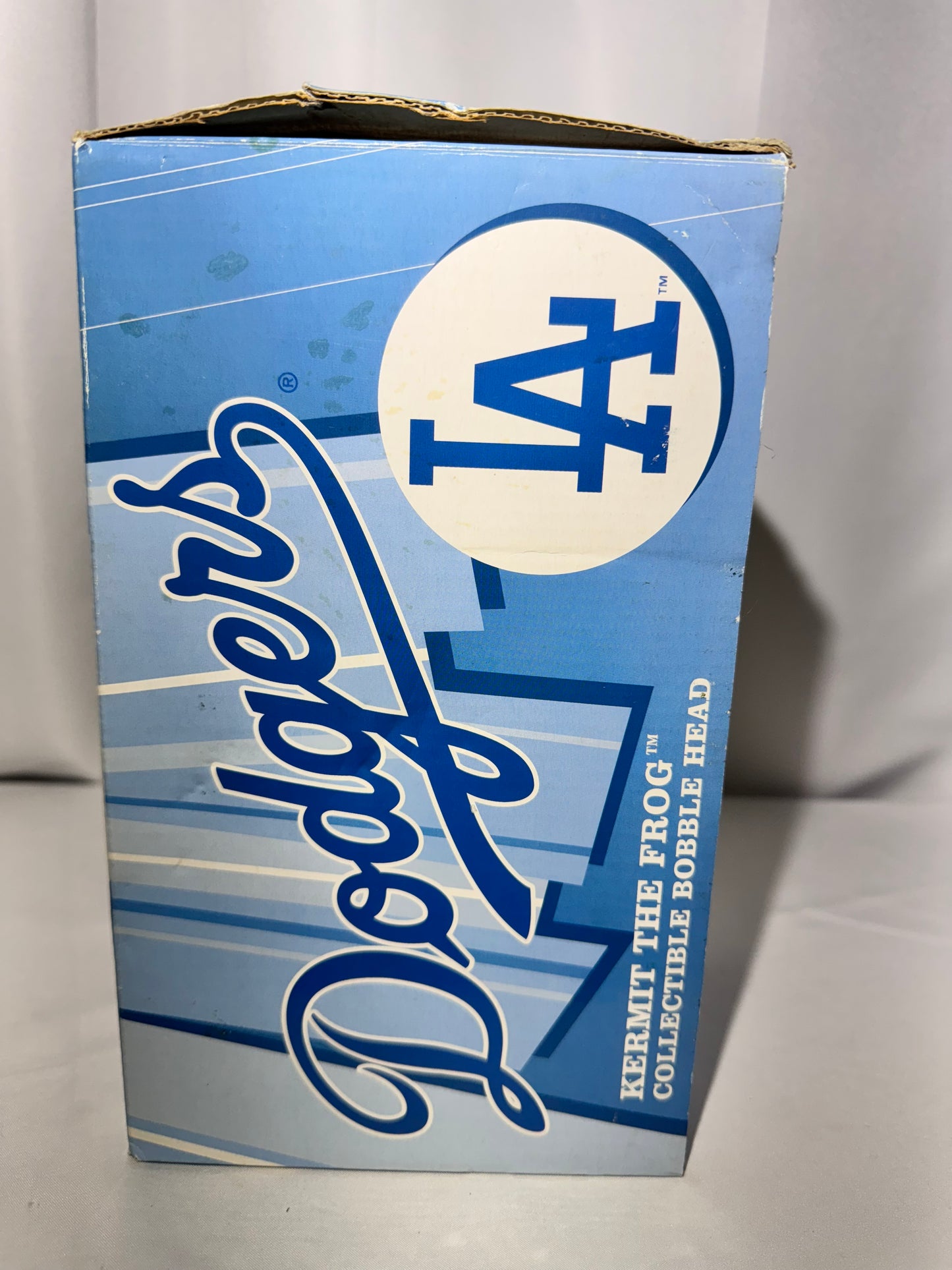 Very Rare Jim Henson’s Muppets – Kermit the Frog LA Dodgers Bobblehead –2003- original Box