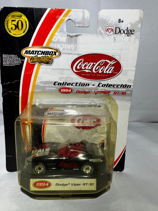 2002 Matchbox Collectibles 1994 Dodge Viper RT/10 Coca-Cola 50th Anniversary Series