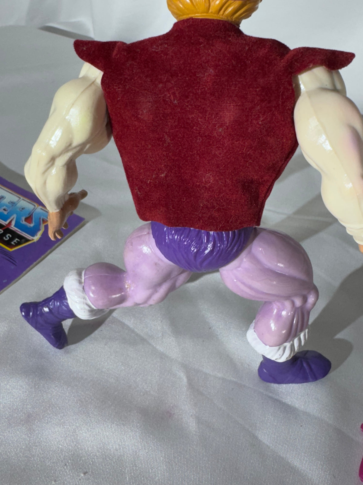 Vintage 1980s Mattel Masters of the Universe Prince Adam Action Figure with Original Mini-Comic