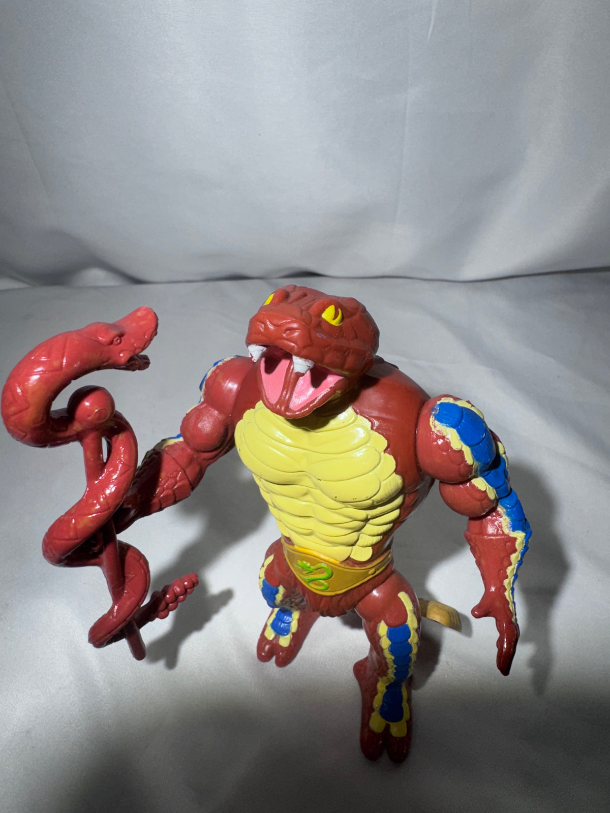 Vintage Mattel Masters of the Universe King Hiss Action Figure – Snake Men – Staff – MOTU