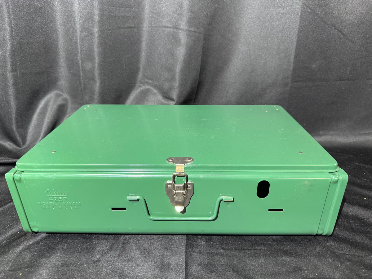 Vintage 1981 Coleman Model 425F 2-Burner Camp Stove with Original Box – Untested