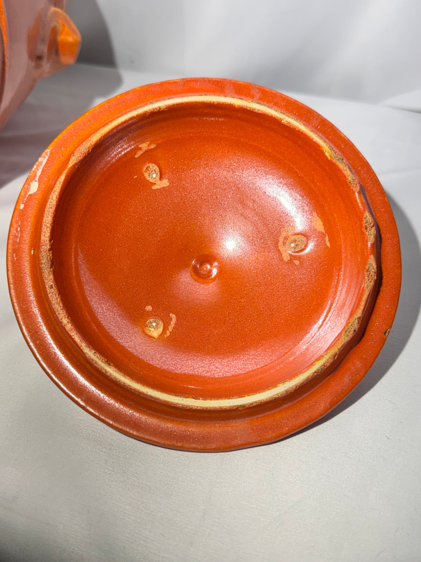 Amber Ringware Large Canister with Lid