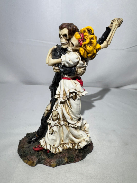 Dancing Skeleton Bride & Groom Figurine – Gothic / Day of the Dead Style - Summit Collection