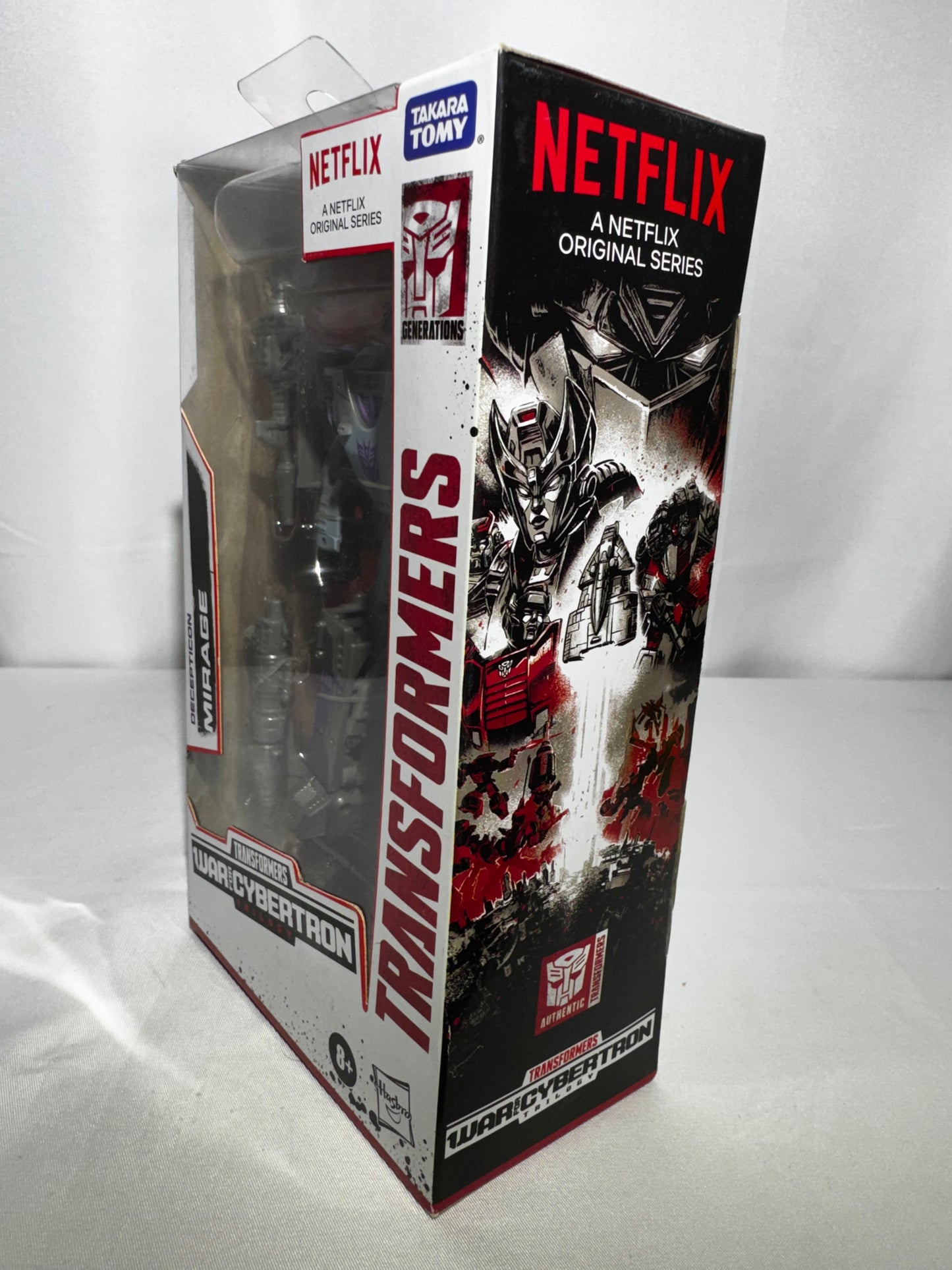 Transformers Generations War for Cybertron Trilogy Netflix Deluxe Class Decepticon Mirage action figure