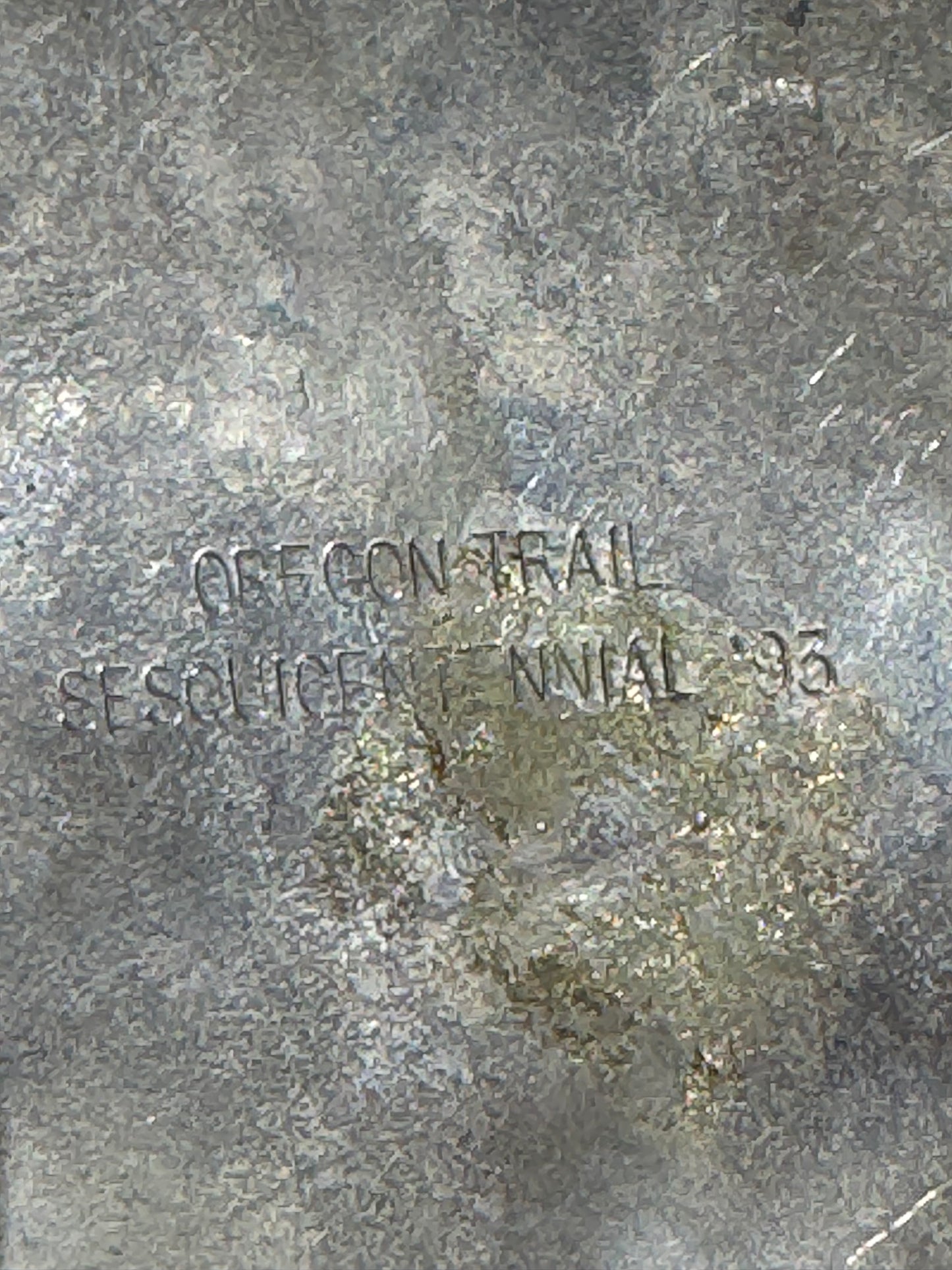 Oregon Trail 1993 Sesquicentennial Sterling Silver Belt Buckle by ZPT Silver Co.