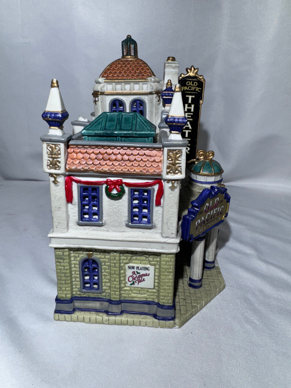 Lemax Caddington Village Old Pacific Theater #05451 – Retired Lighted Porcelain Building (2000)