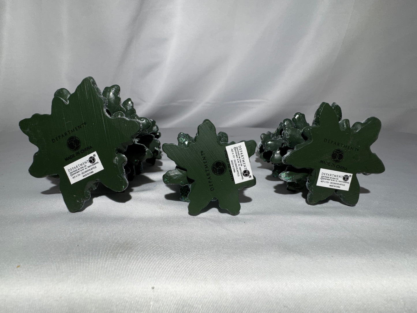 Department 56 Village Accessories Winter Pines Set of 3 Snowy Trees #4020261