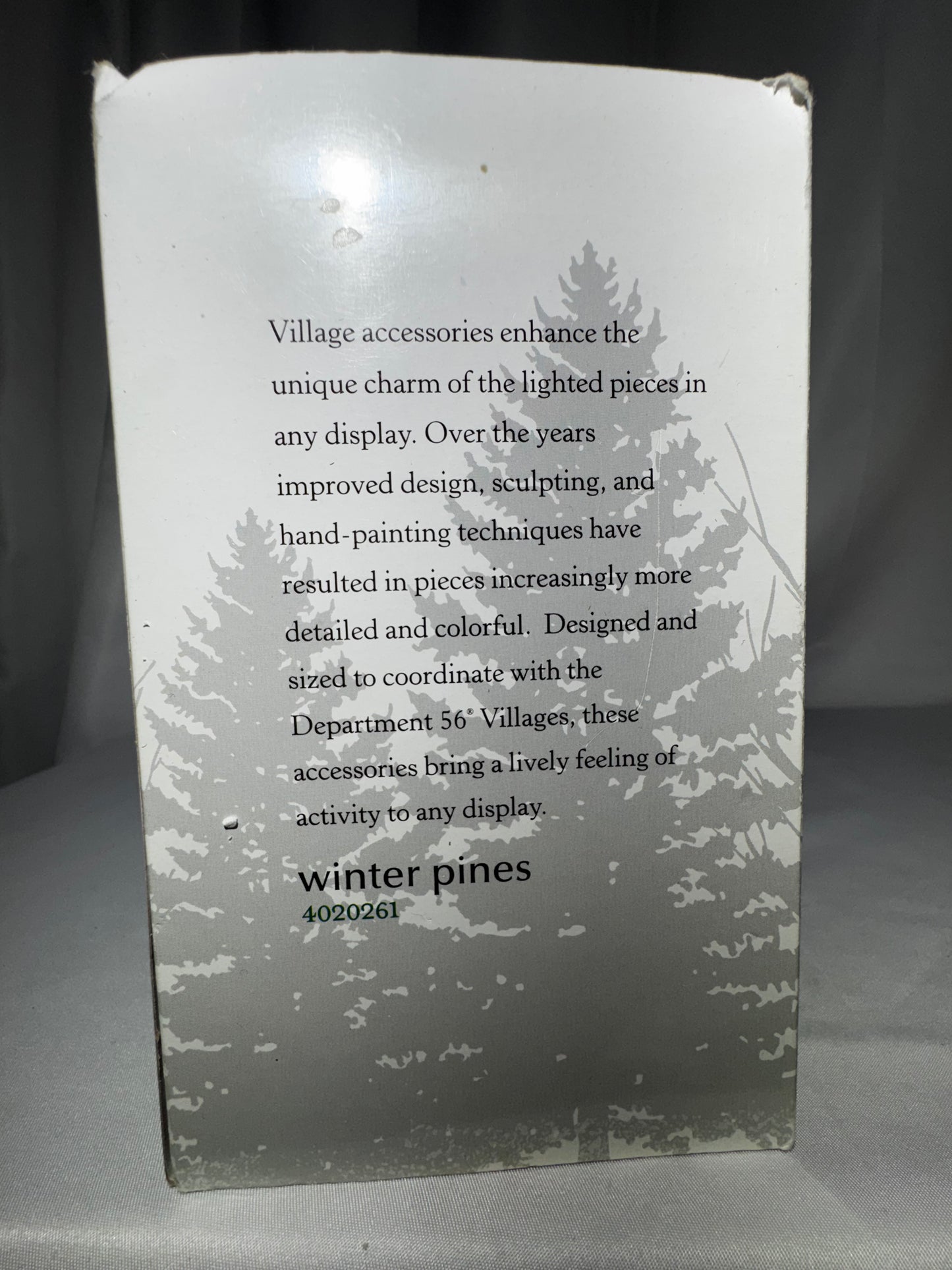 Department 56 Village Accessories Winter Pines Set of 3 Snowy Trees #4020261