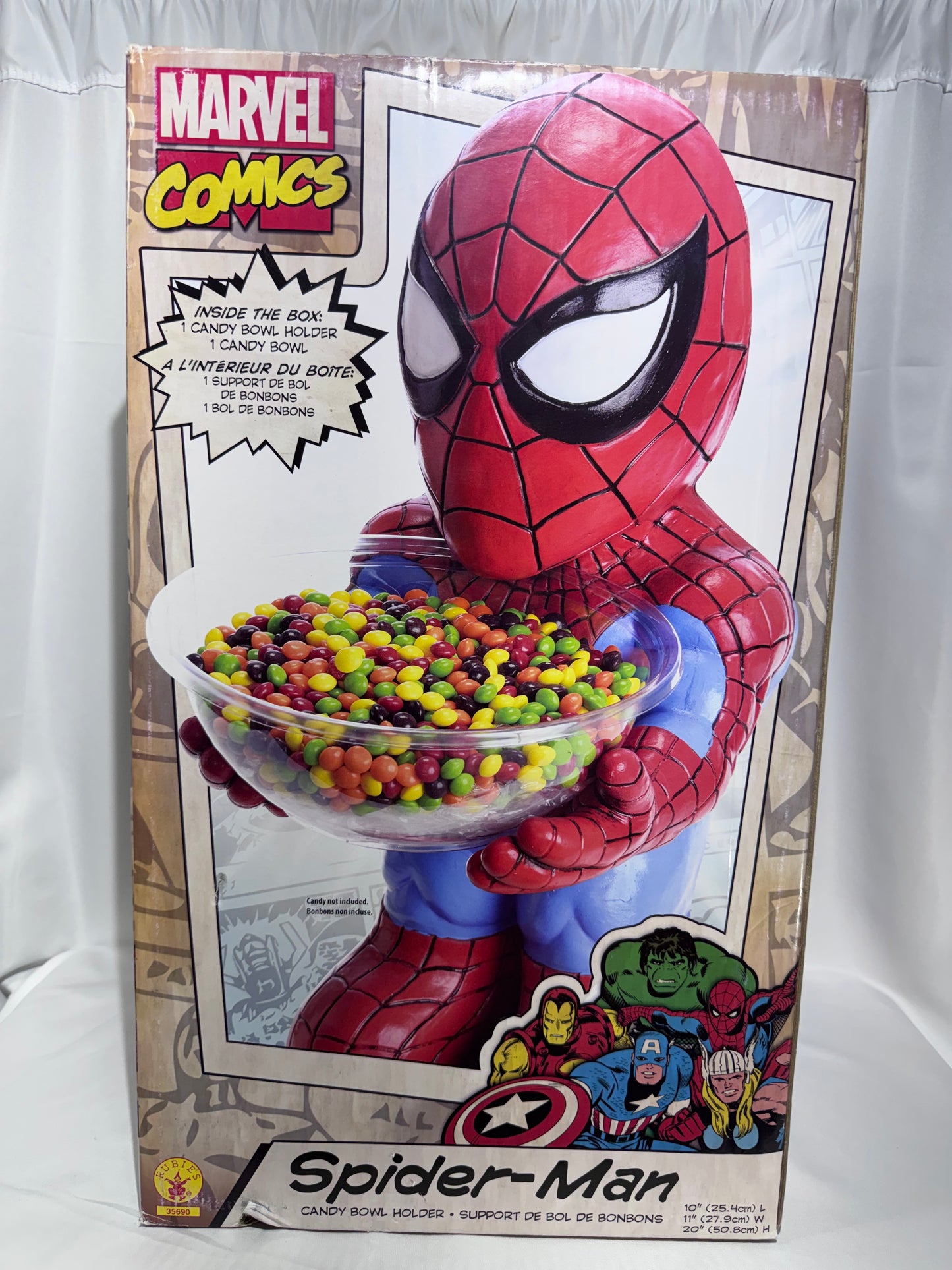 Rubie’s Marvel Spider-Man Candy Bowl Holder – Original Box