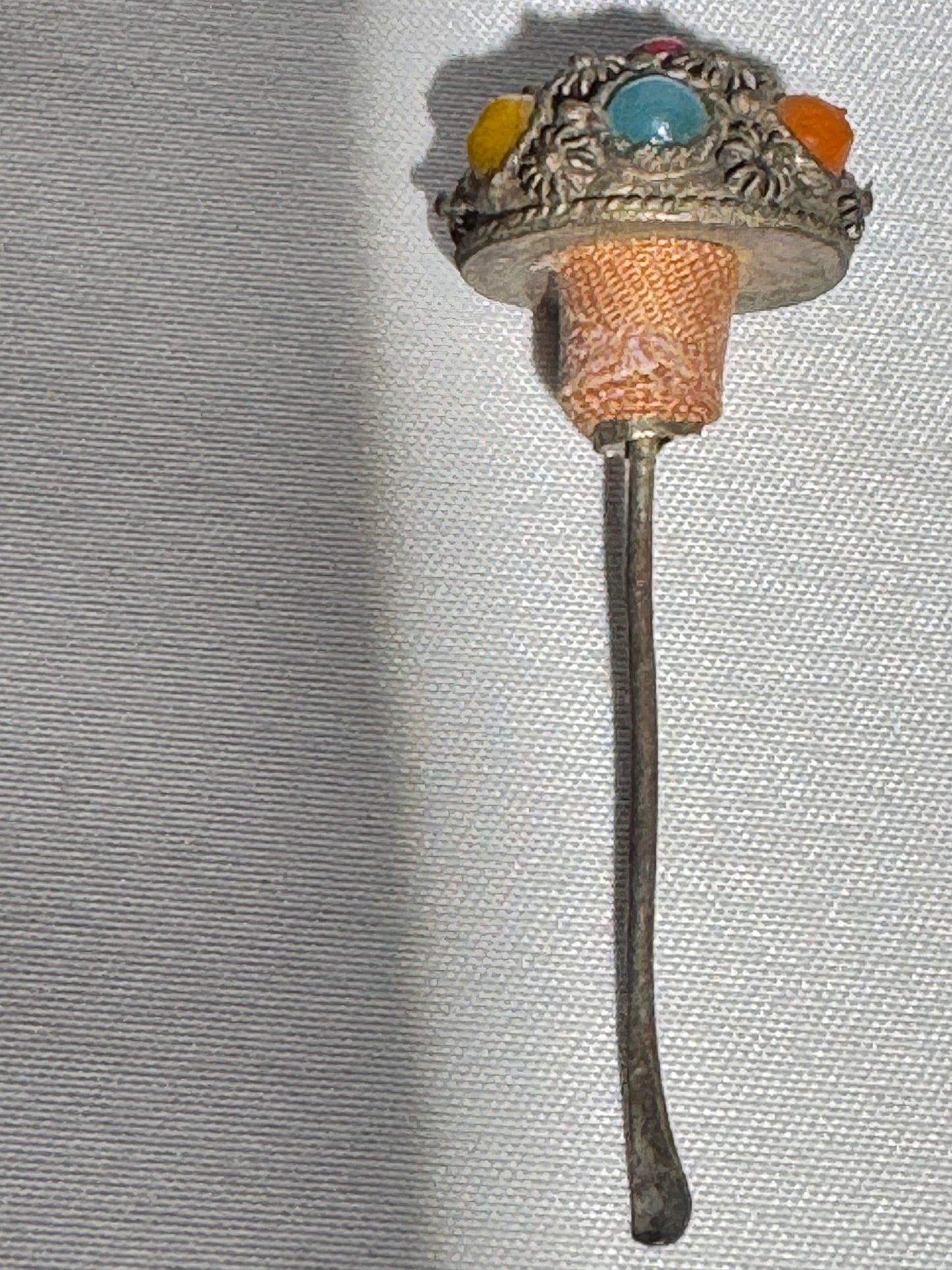 Chinese Reverse Hand Painted Glass Snuff Bottle – Dual Rooster Scene, Oval Shape