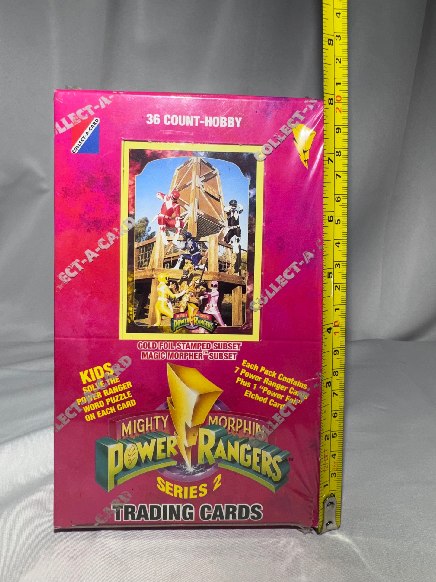 1994 Collect-A-Card Mighty Morphin Power Rangers Series 2 Hobby Box – Factory Sealed