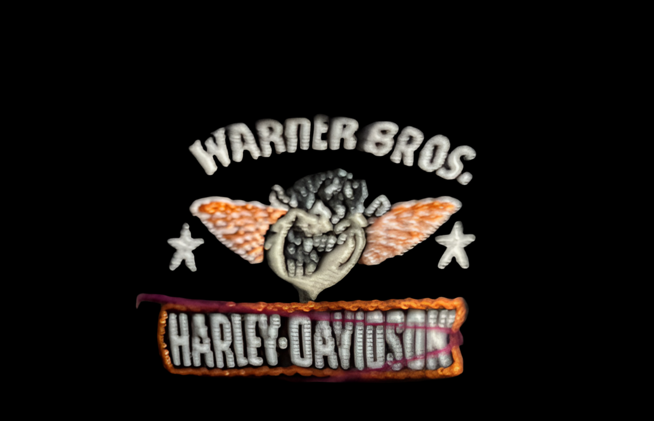 Wile E Coyote riding a Harley-Davidson T-shirt