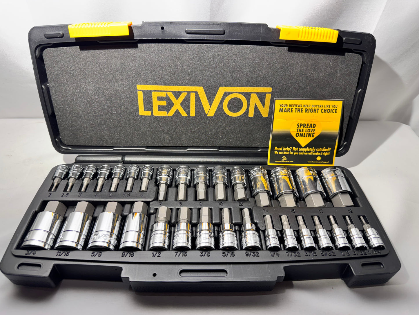 Lexivon socket set of 32 -tool set– Complete