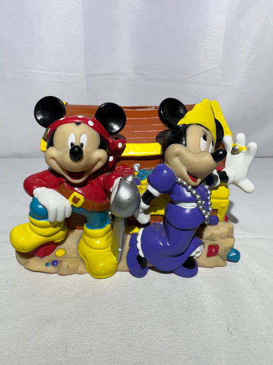 Disney Mickey & Minnie Pirate Treasure Chest Coin Bank