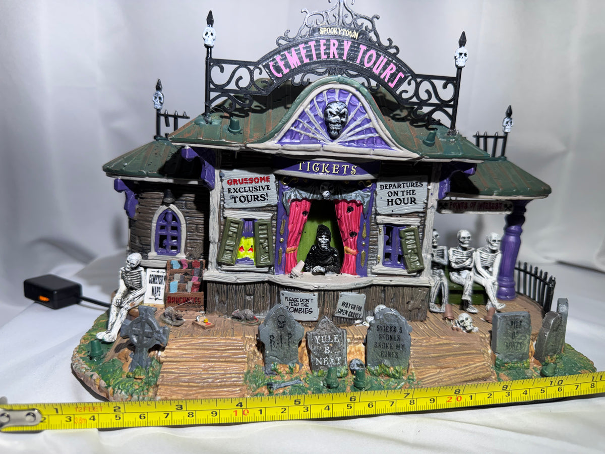 Lemax Spooky Town Cemetery Tours #25327 – Retired 2012 Animated & Lighted Halloween Village