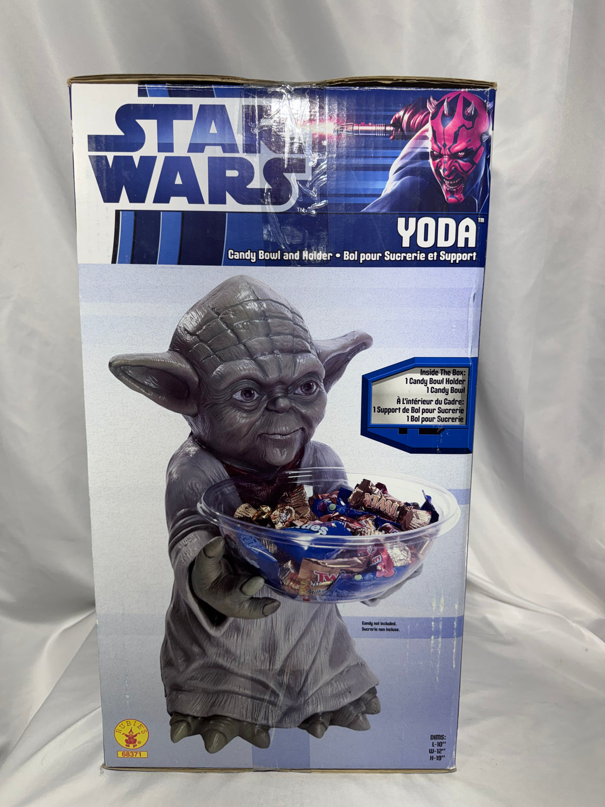 Star Wars Yoda Candy Bowl Holder Rubie’s Costumes 19” Halloween Decoration