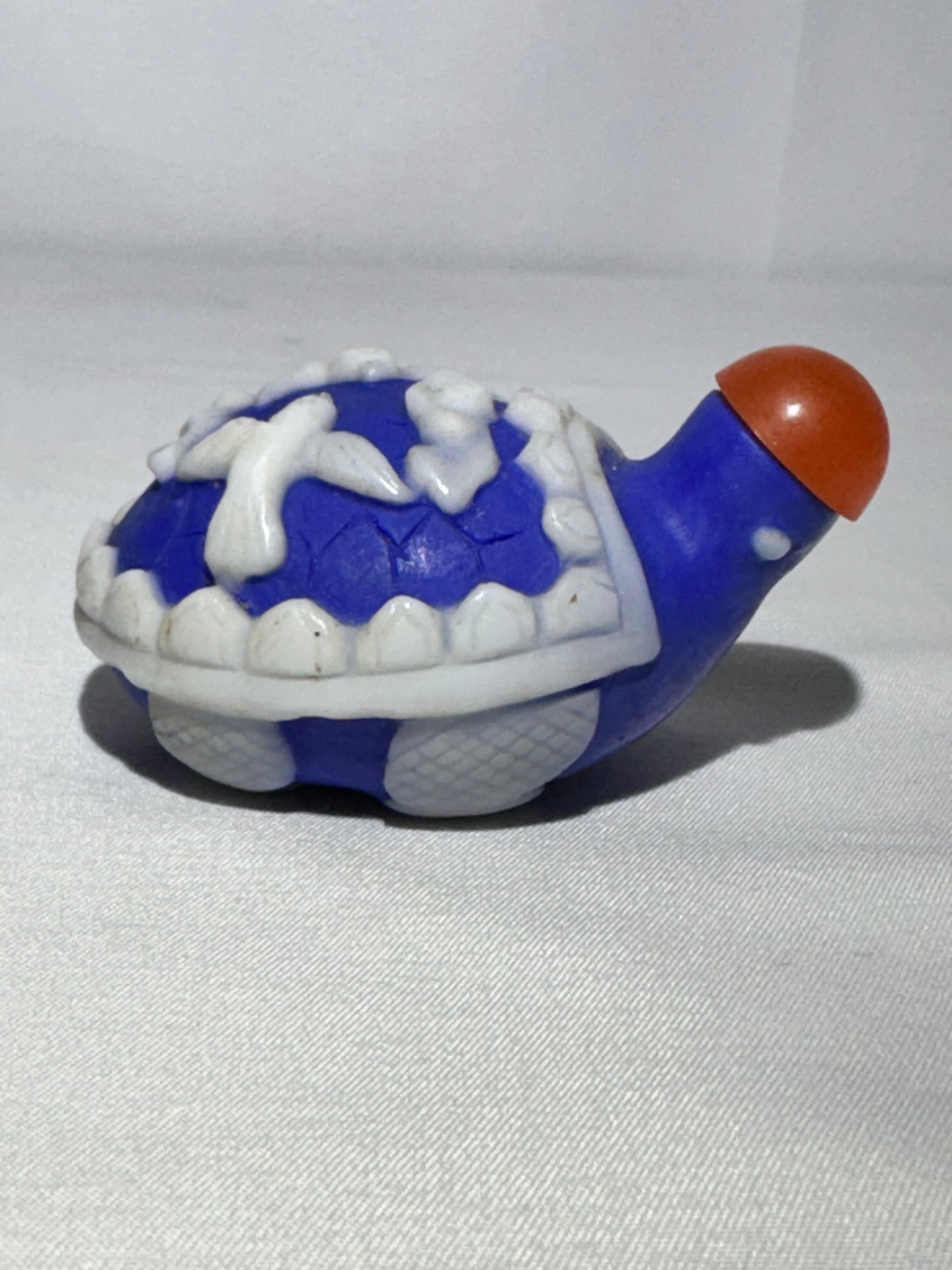 Antique stone carved Turtle Snuff Bottle – Hand-Carved Doves & Floral Motif