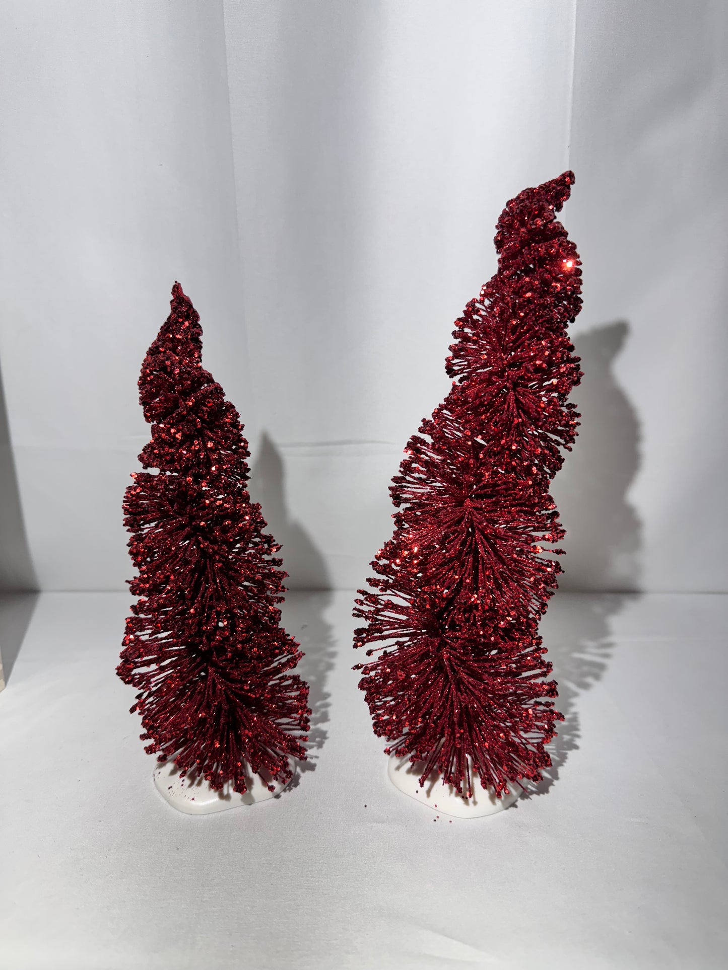 Dept 56 Village Accessories Set of 2 Spiral Ruby Trees Item #4038836