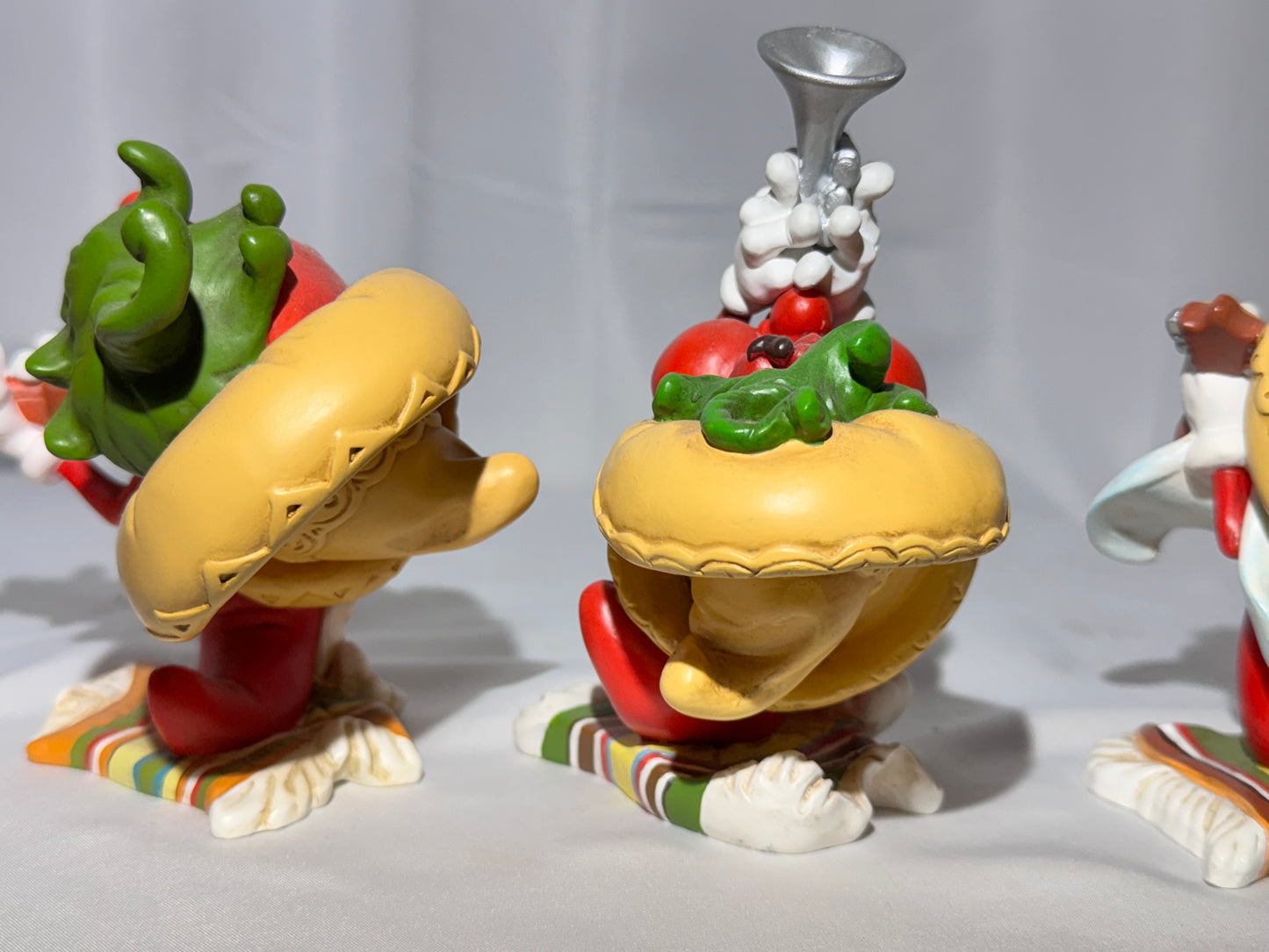 Giggling Groceries Mariachi Band – Red Hot Chili Peppers – Set of 5 – “Gaham” Engraved