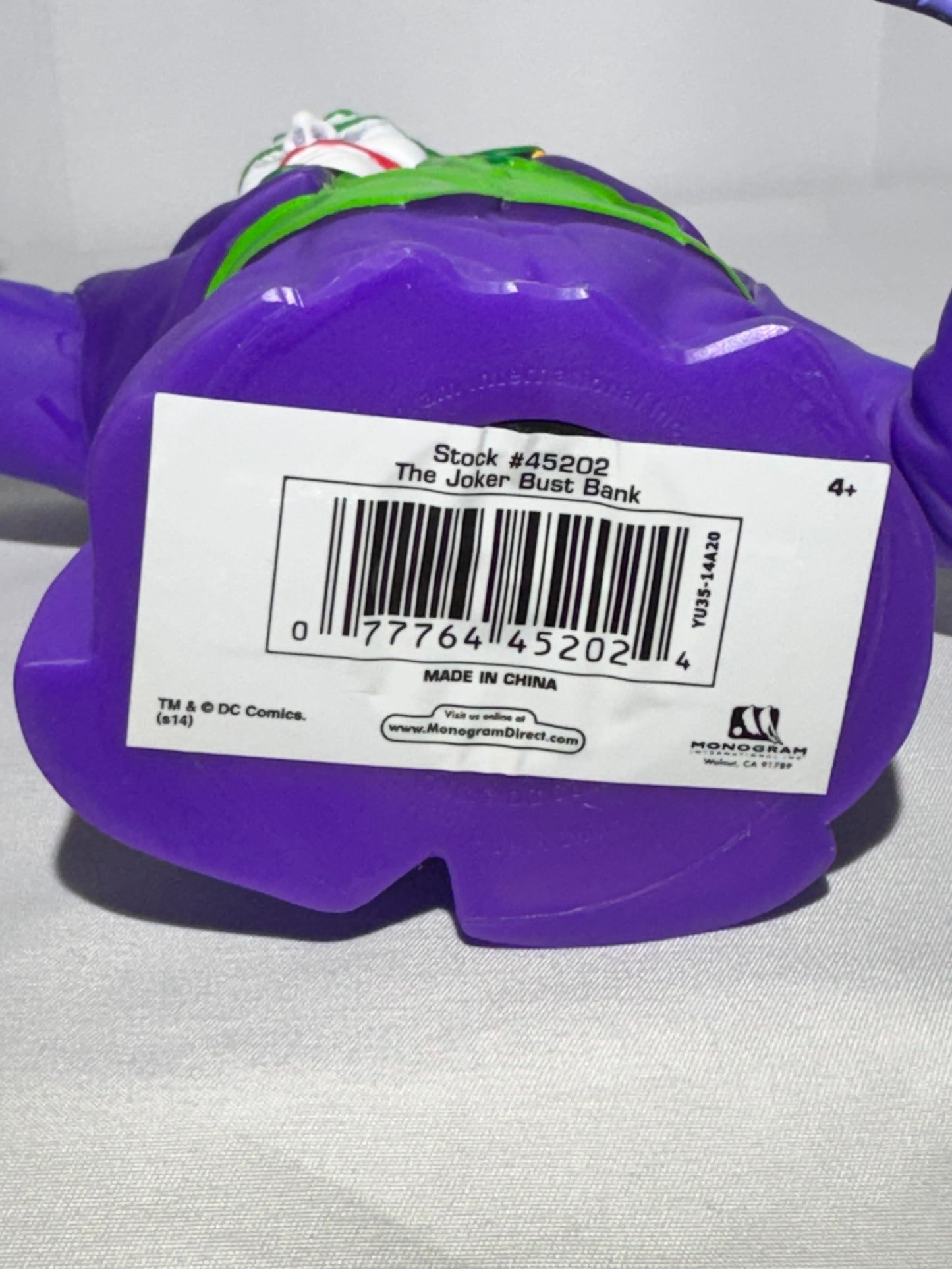 Joker Bust Vinyl Piggy Bank – Stock #45202 DC Comics