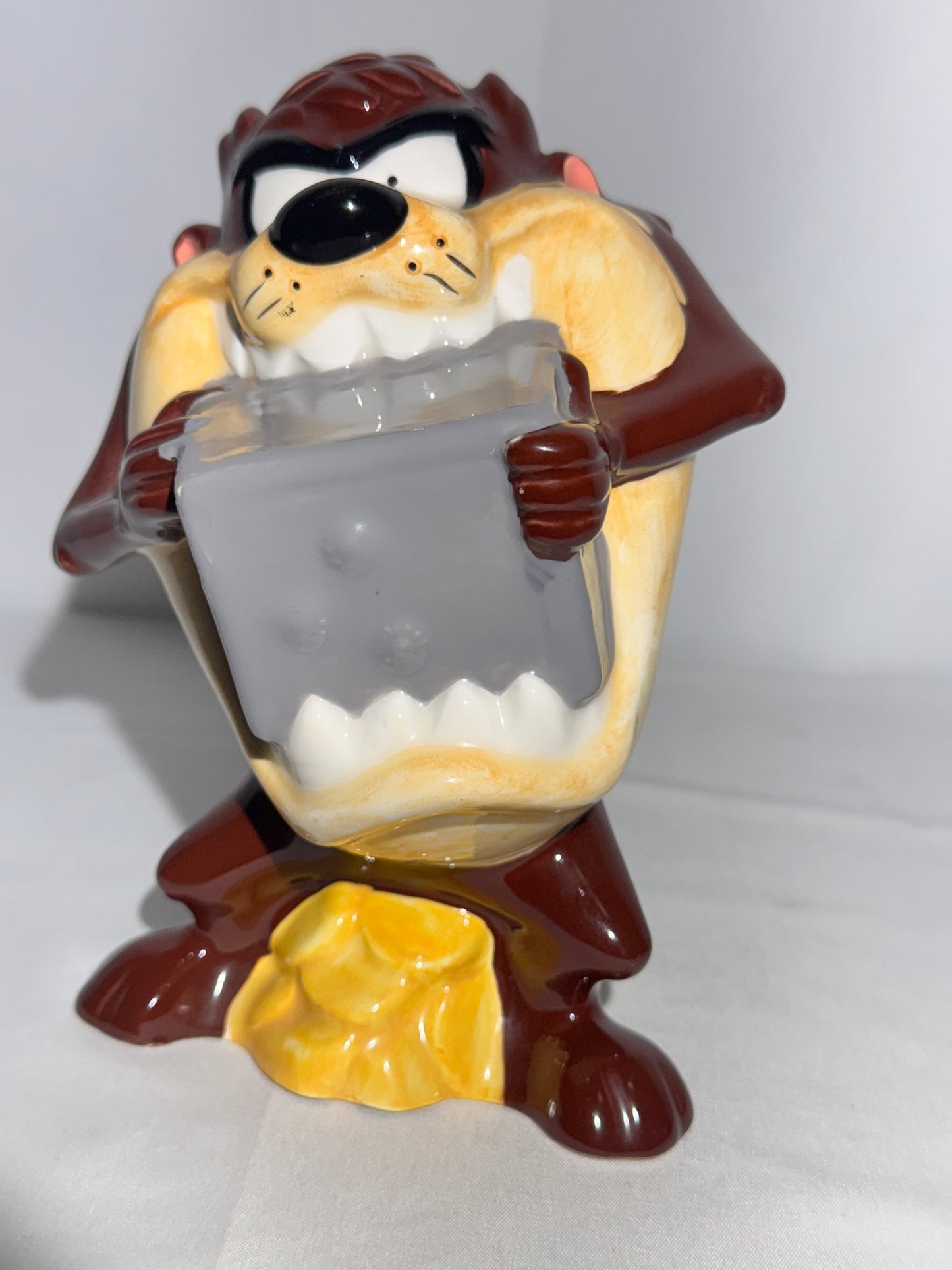 1996 Taz Ceramic Piggy Bank – Tropical Diffusion – Warner Bros Looney Tunes