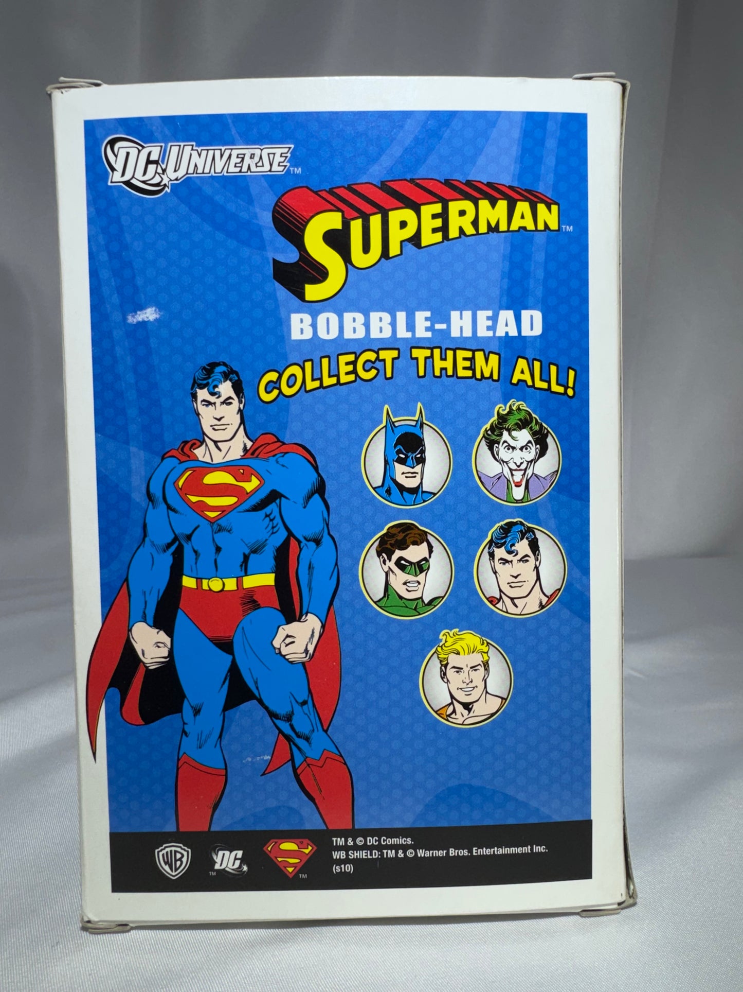 Vintage Funko Force DC Universe Superman Bobble-Head 2010 Figure in Box