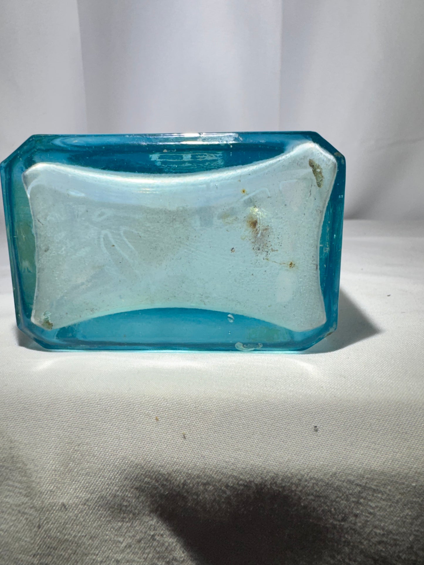 Antique “PRAIRIE WEED” Aqua Glass Medicine Bottle – Embossed Patent Medicine