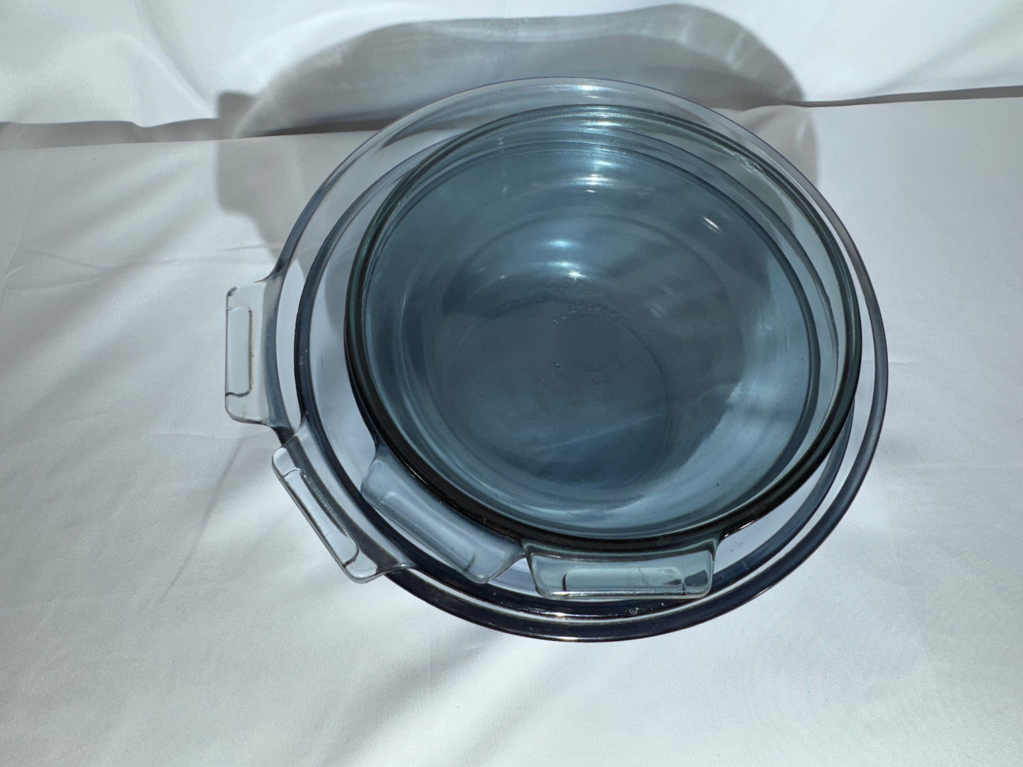 Vintage Pyrex Flameware Blue-Tinted Glass Saucepan Set – 817-B, 832-B, 833-B, 834