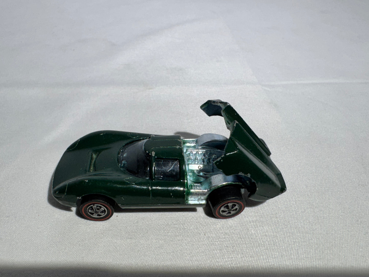 Hot Wheels Redline Lola GT70 – Dark Green – 1960s Vintage