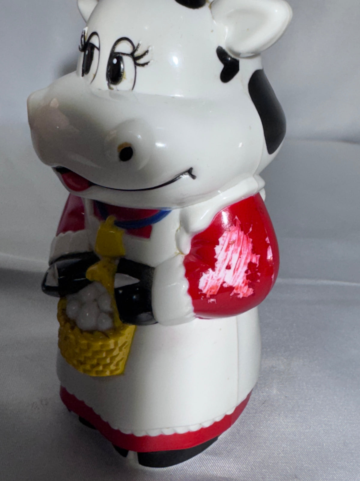 Vintage Cow & Pig Farm Animal Plastic Salt & Pepper Shakers Animated Tested