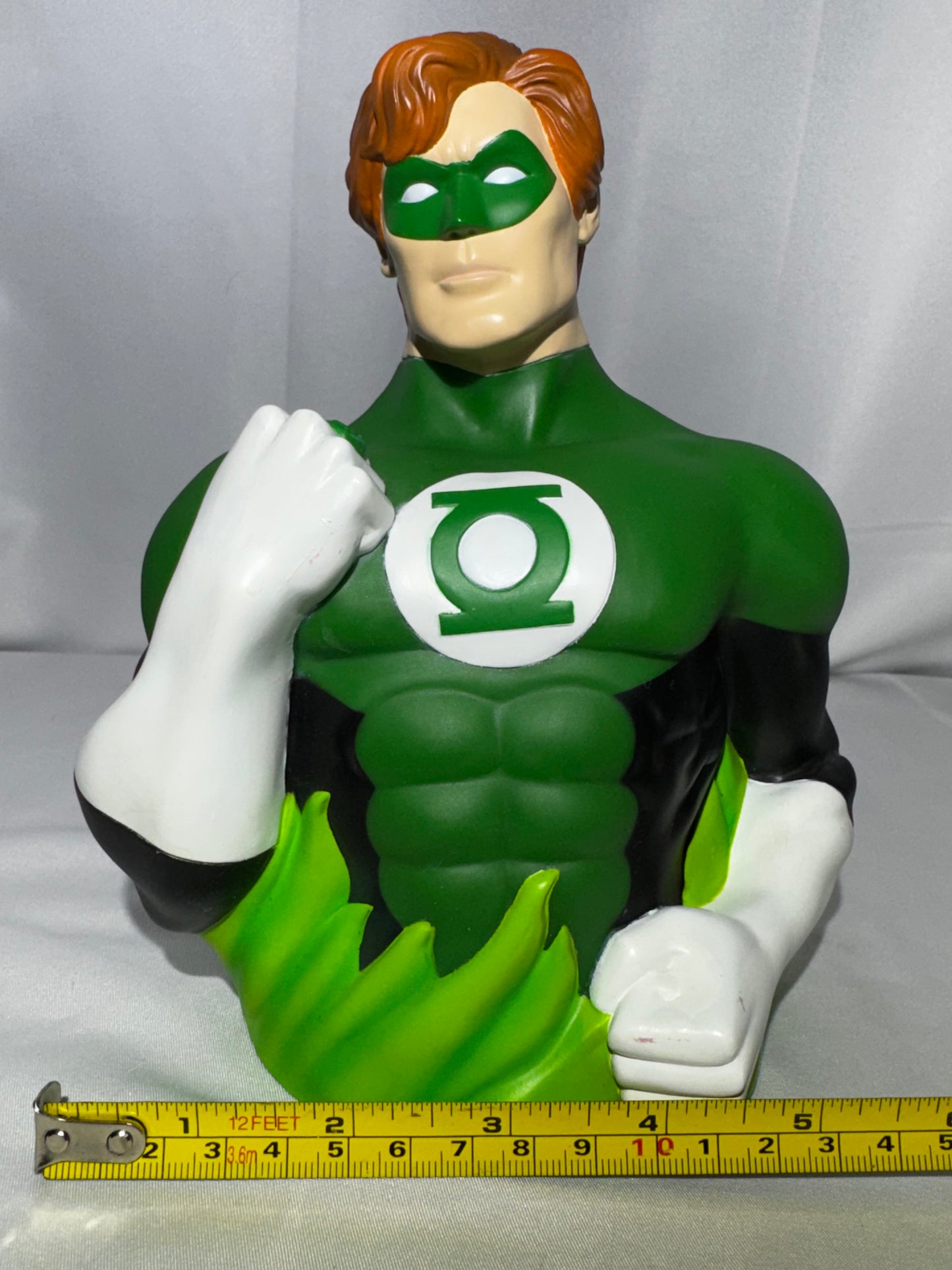 DC Comics Green Lantern Bust Bank PVC Coin Bank w/ Original Stopper