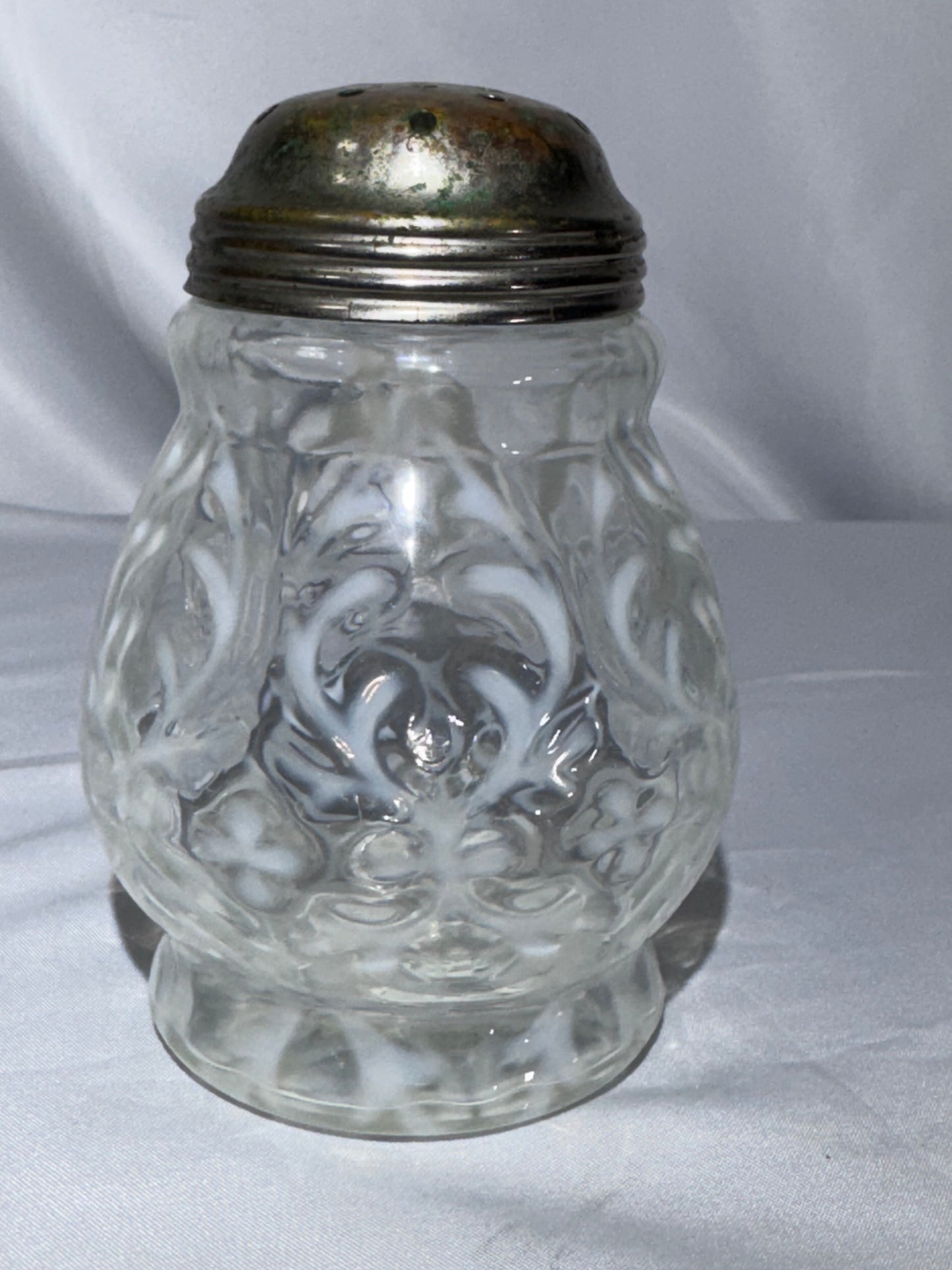 Antique H. Northwood & Co. Spanish Lace Opalescent Glass Sugar Shaker – Victorian