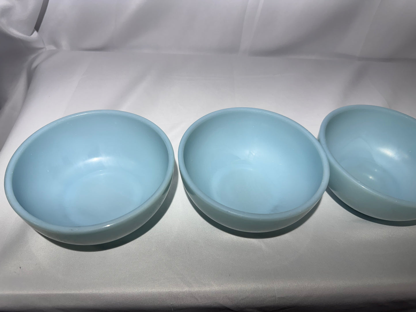 Vintage Fire-King Turquoise/Delphite Blue Chili Bowls – Set of 4