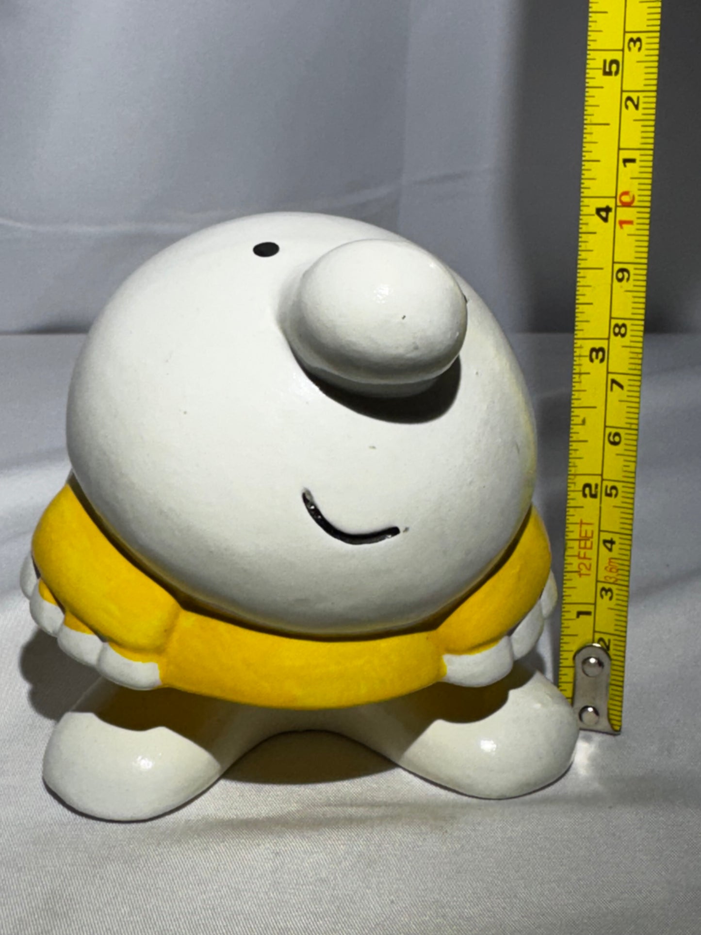 Vintage Ziggy Ceramic Coin Bank Tom Wilson Japan Figure w/ Original Sticker 1980s