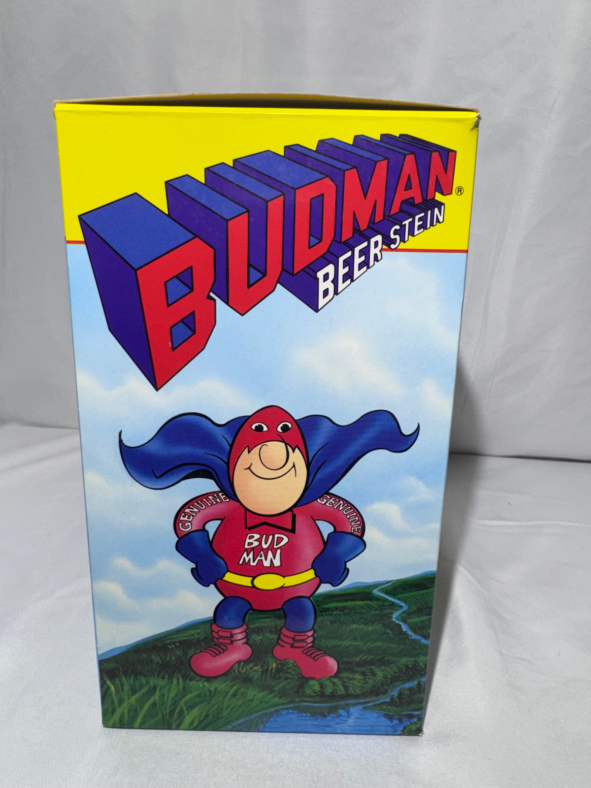 Vintage 1989 Anheuser-Busch Budweiser Bud Man Beer Stein – Original Box