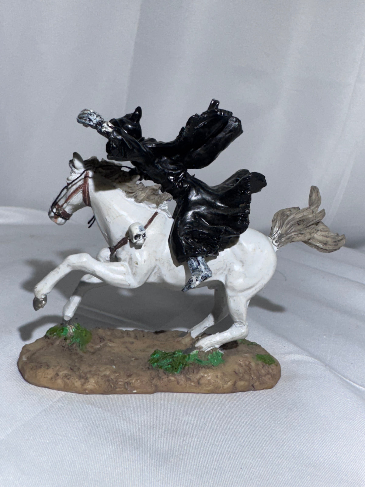 LEMAX Spooky Town Death on a Pale Horse #72379 – Retired Halloween Figurine – 2014