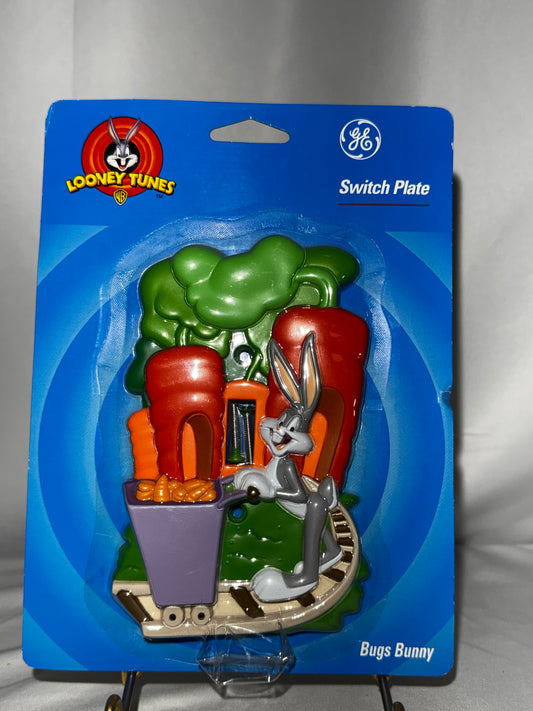 Vintage 2000 Looney Tunes Bugs Bunny GE Light Switch Plate Sealed