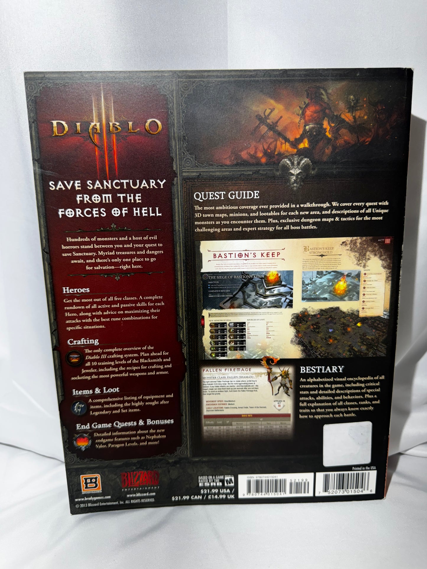 Diablo III Signature Series Strategy Guide BradyGames PC PS3 Xbox 360