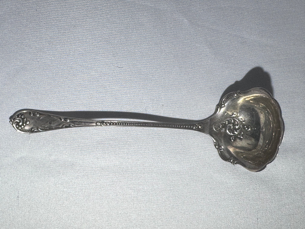 Vintage Wallace Old Atlanta Sterling Silver Cream Sauce Ladle RW&S Ornate