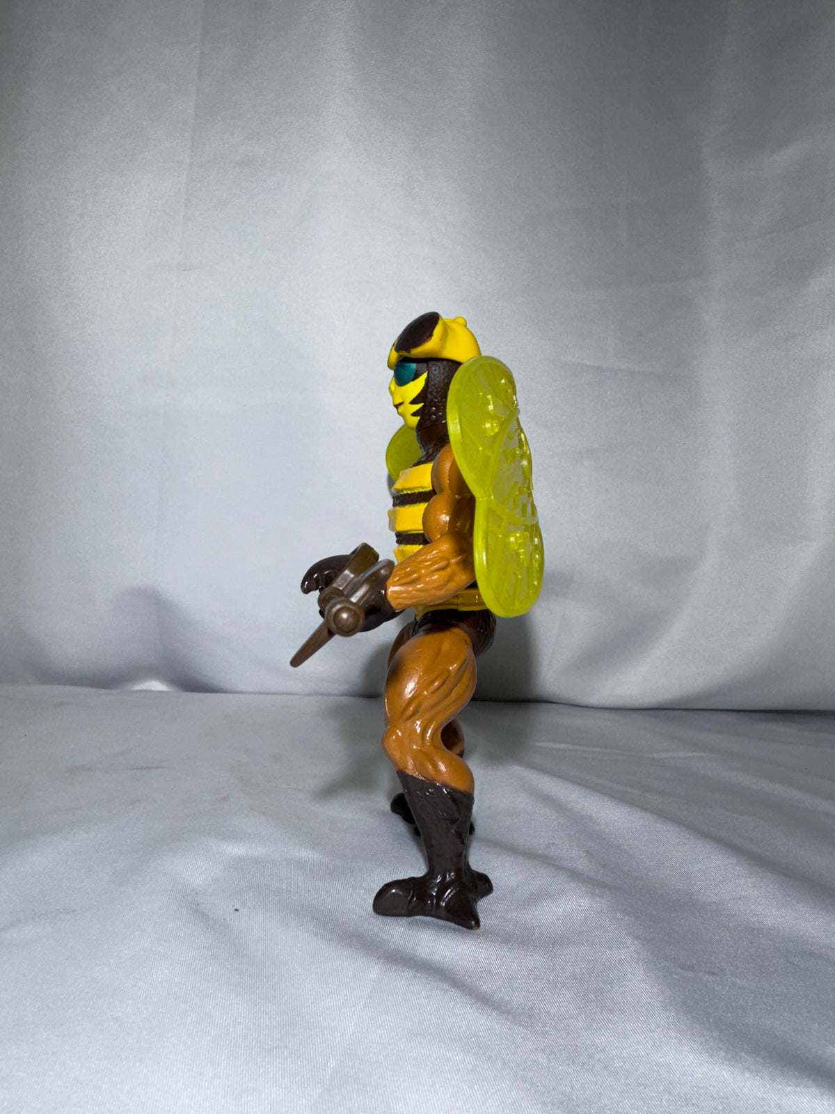 Vintage 1984 Mattel Masters of the Universe Buzz-Off Action Figure w/ Wings, Helmet & Axe